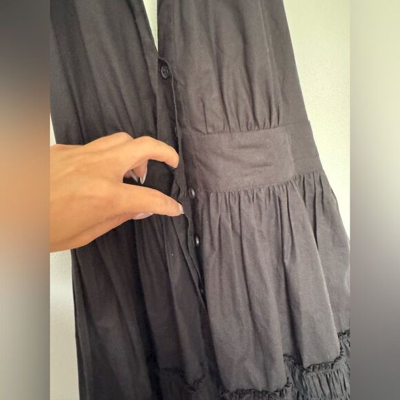 Anthropologie x Maeve Halter Black Tiered Ruffled Sundress Small - Picture 7 of 14